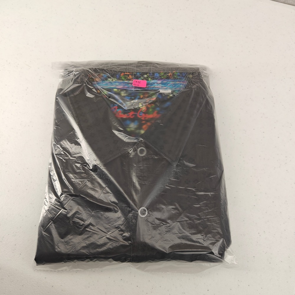 Robert Graham Button Shirt Mens 4XL Black Geometric Embroidered Floral Cuffs - Picture 13 of 14